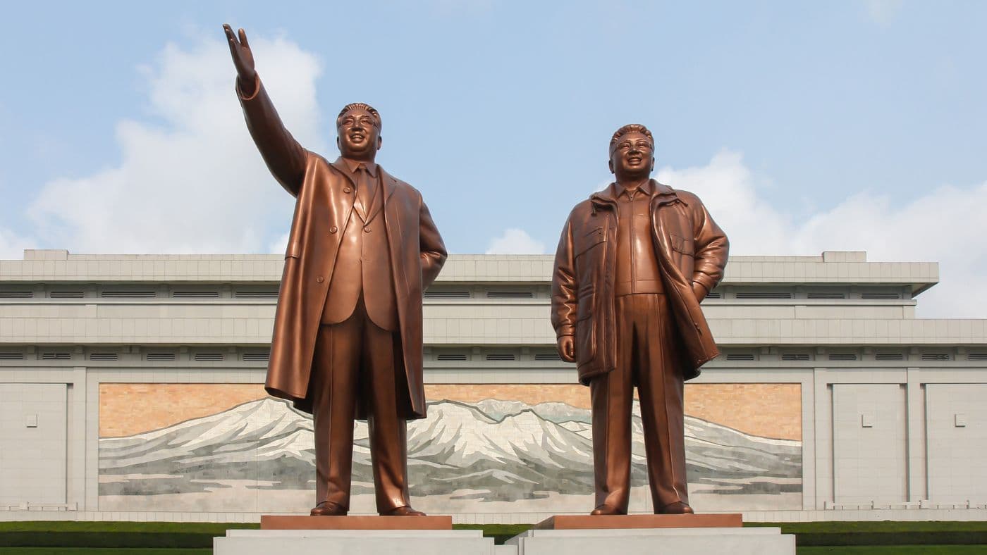 Grand Monument on Mansu Hill in Pyongyang, North Korea