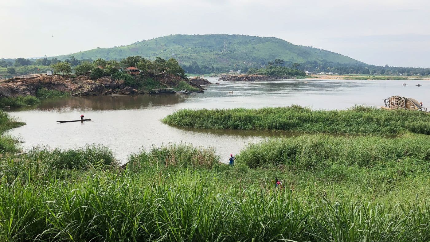 Oubangui River in Bangui, Central African Republic